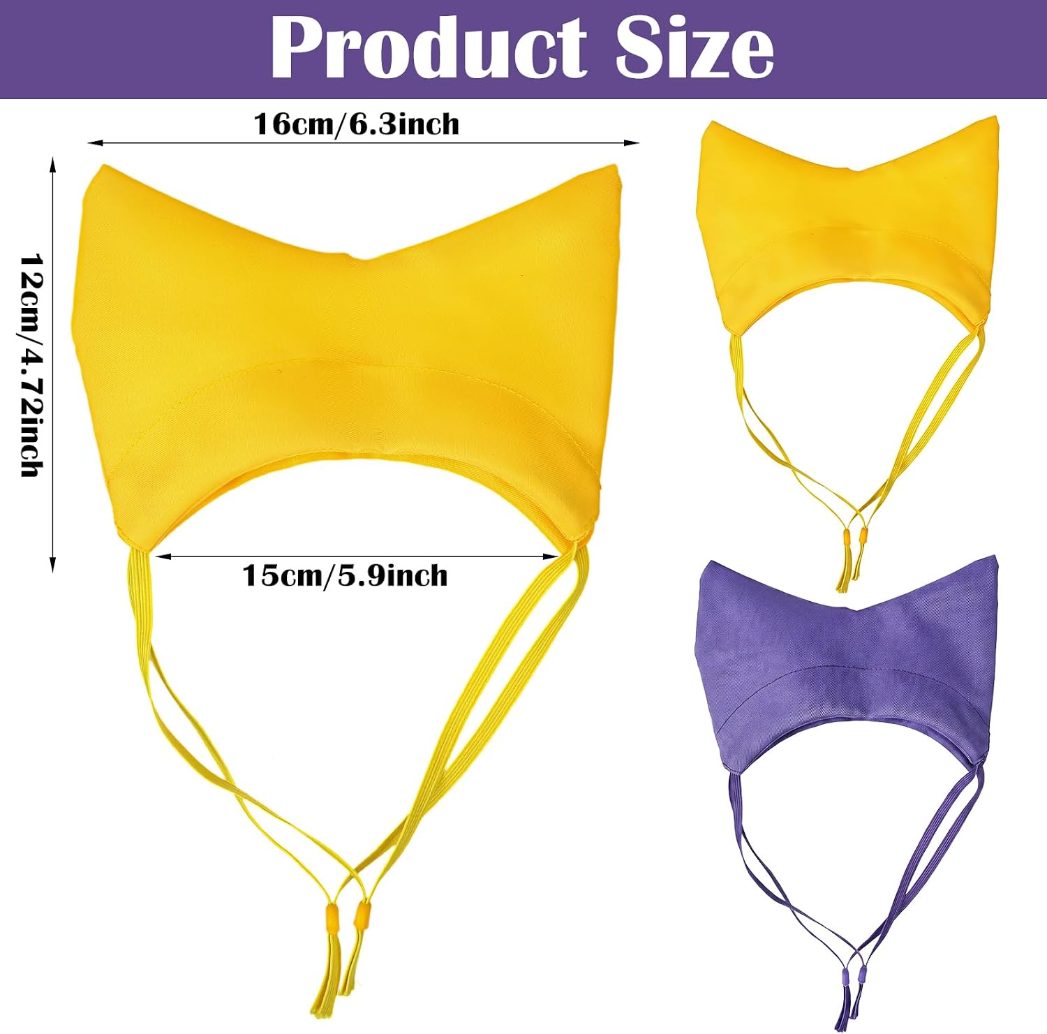 Adjustable Cat Ear Covers for Bath Protection Cats Ear Drops Dog Shower Caps Guard Waterproof and Adjustable for Protect Kittens Puppies from Ears Injuries During Bathing and Showering image 2