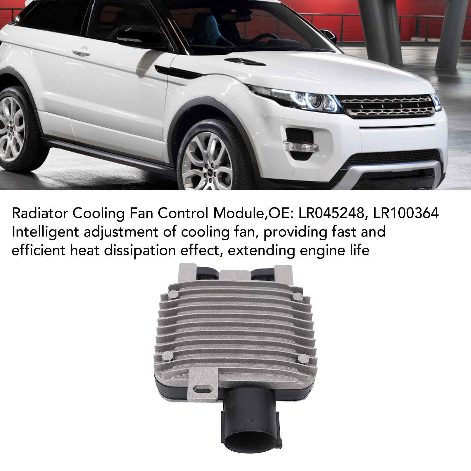 Haofy LR045248 Sostituzione per LR2 2, LR100364 Sport, Efficiente Modulo di Controllo della Ventola di Raffreddamento a Radiatore Materiale Metallico per S60 S80 V60 V70 XC60 XC70,