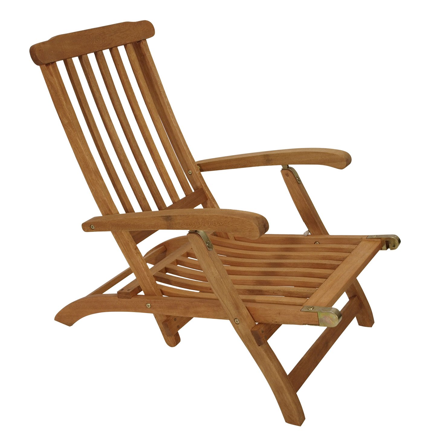 Deckchair Maine mit Fussteil aus Eukalyptus Hartholz, FSC®-zertifiziert