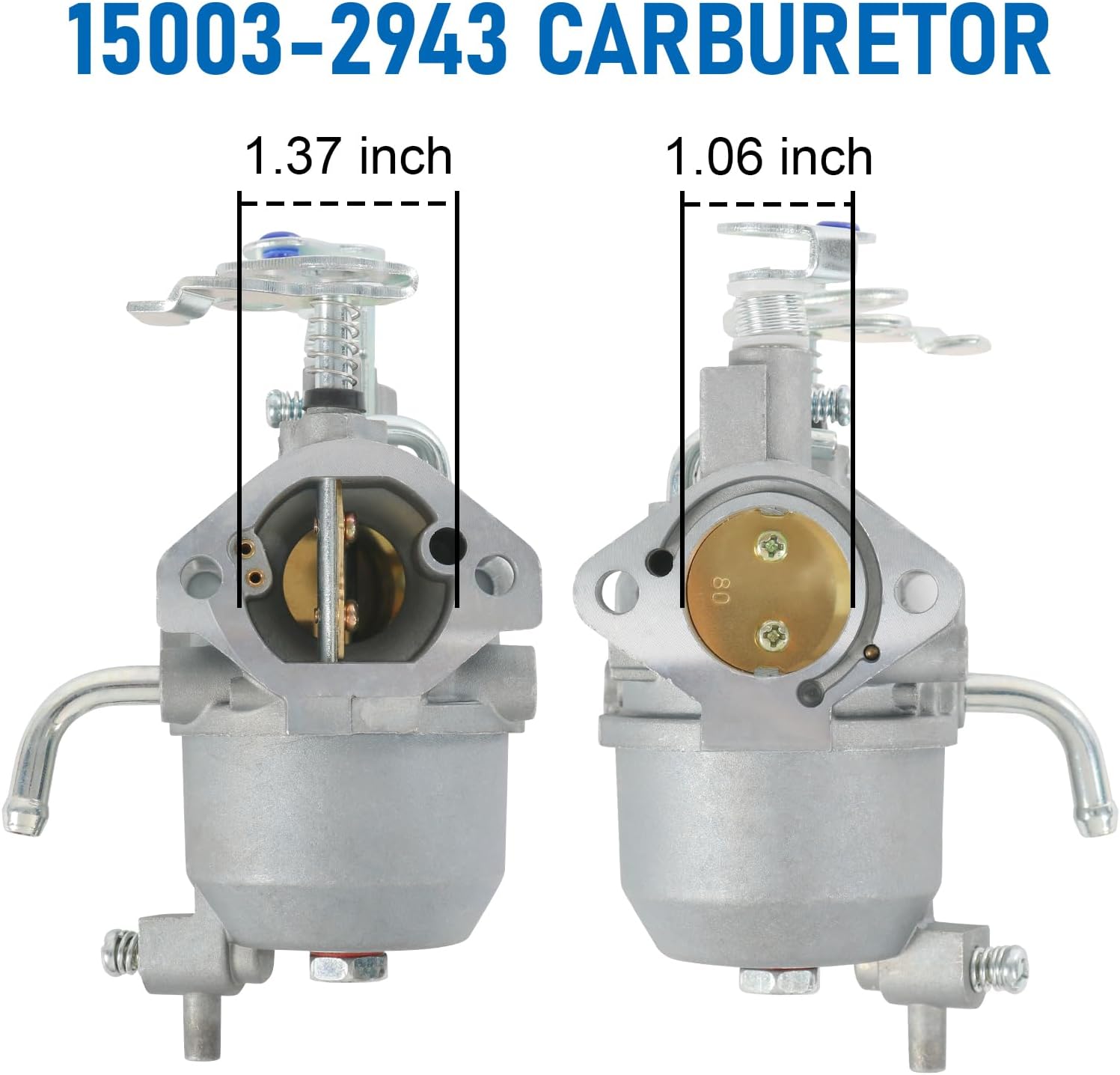 15003-2943 Carburetor Replacement For Kawasaki Mule 600 610 SX XC 2005-2016, Compatible with Kawasaki KAF400 KAF400A KAF400B KAF400C, Replace 15004-0953