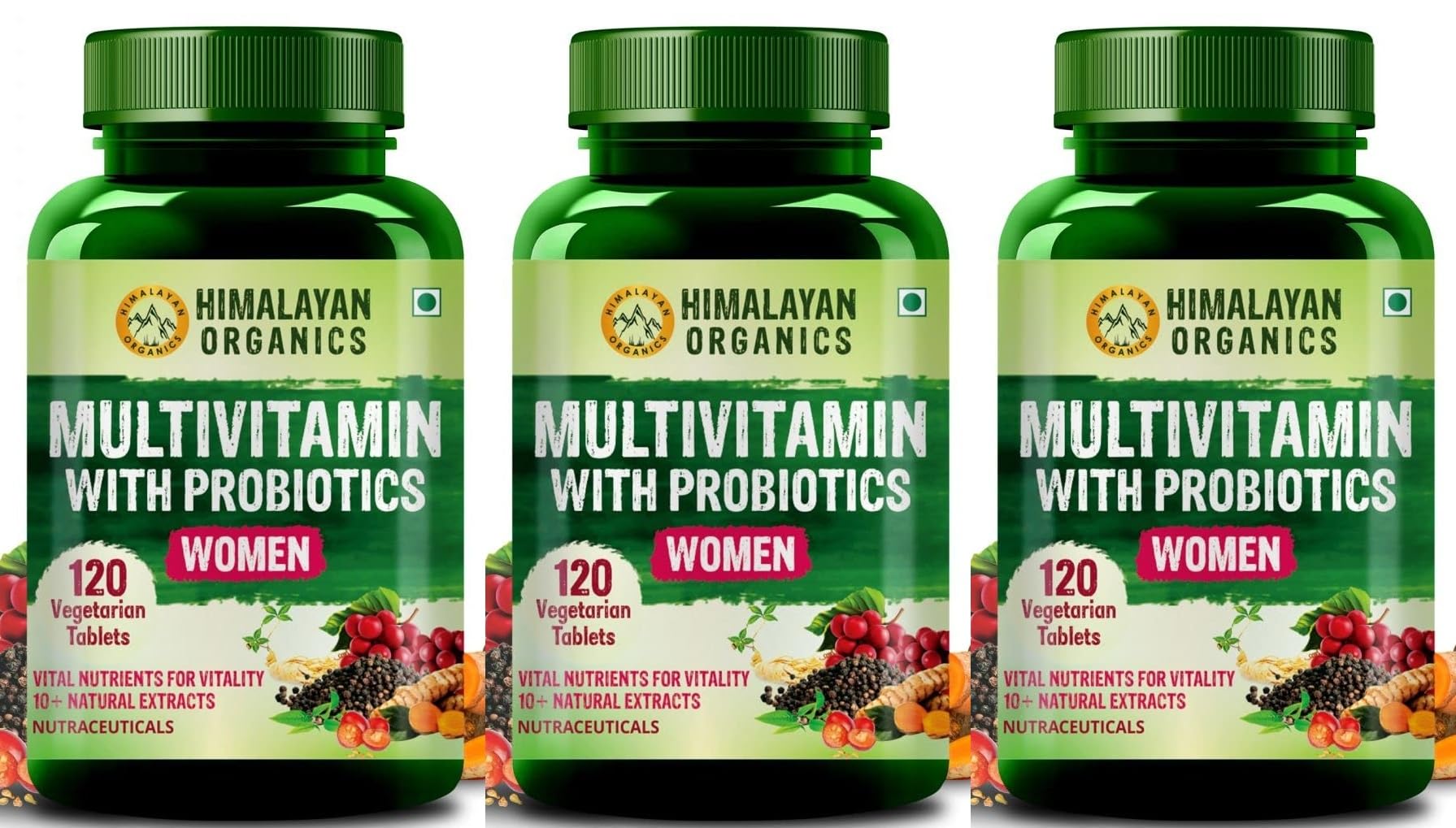 See full amazon price history chart for Himalayan Organics Multivitamin With Probiotics Supplement For Women With 60+ Essential Ingredients | Multiminerals For Immunity and Energy Hair Skin & Bone Support - 120 Veg Tablets x Pack of 3 Himalayan Organics Multivitamin With Probiotics Supplement For Women With 60+ Essential Ingredients | Multiminerals For Immunity and Energy Hair Skin & Bone Support - 120 Veg Tablets x Pack of 3 (B0CZTWZ5RZ) Amazon Price History, Amazon Price Tracker