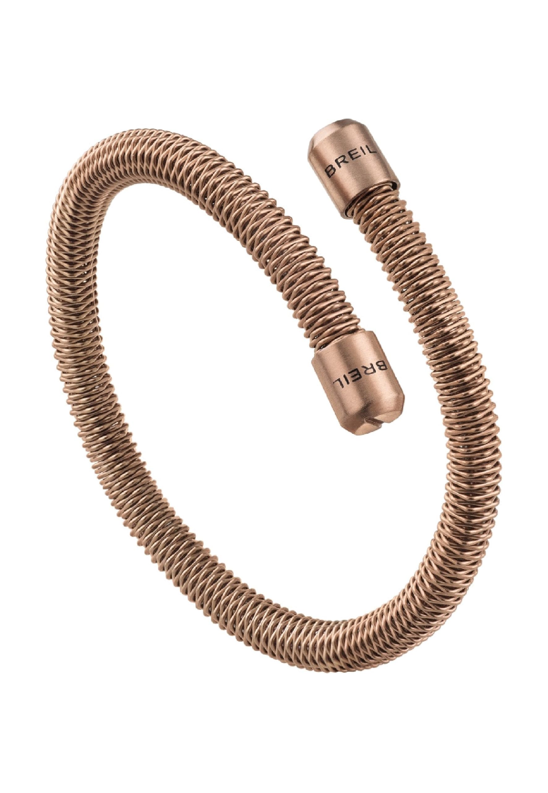 Breil Gioiello TJ2807 collezione NEW SNAKE, BRACCIALI da UOMO in ACCIAIO COLORATO colore ORO ROSA misura 22 con SENZA PIETRE