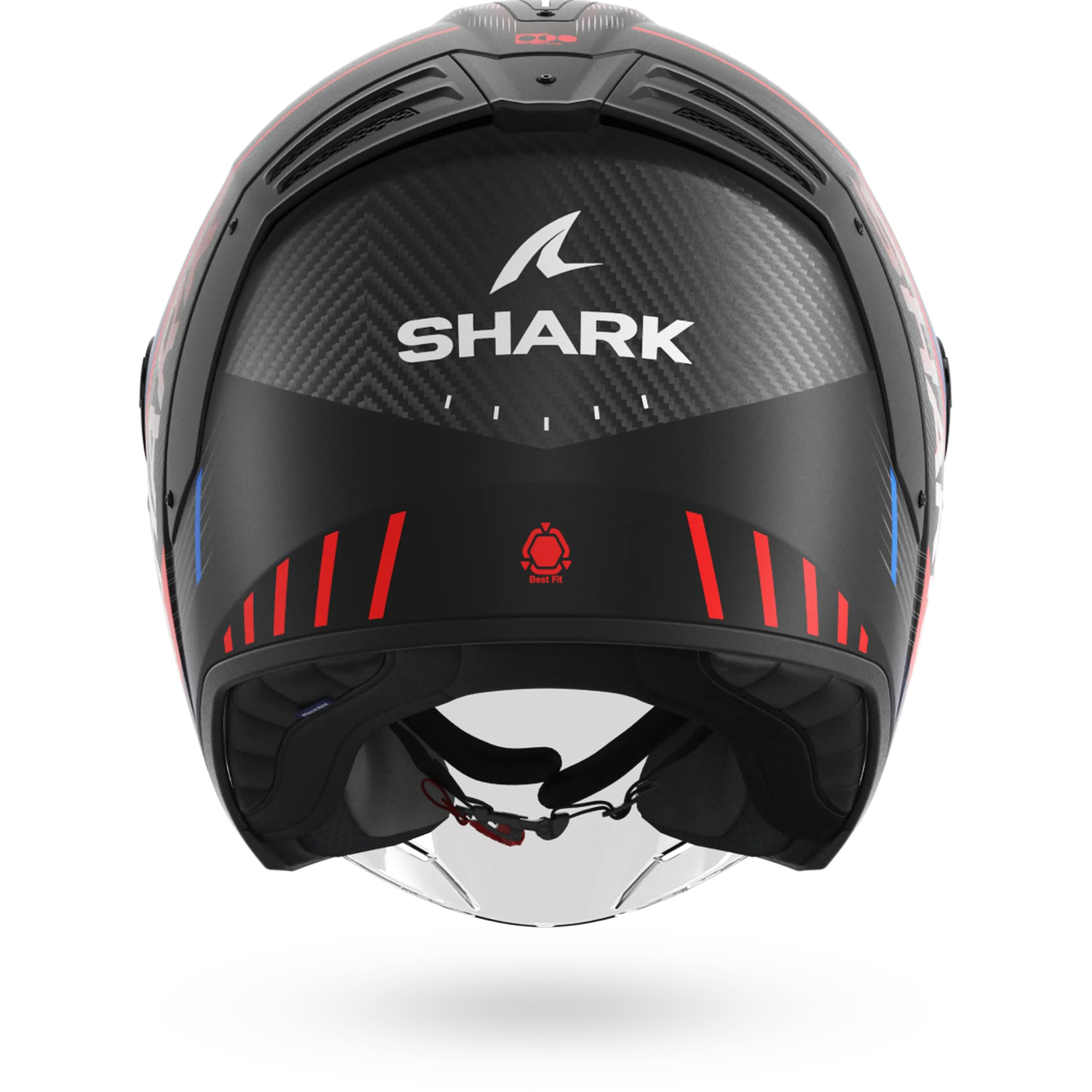Shark, Casco Moto Jet RS JET CARBON SPEED-TECH Carbon Blue Red DBR, XS