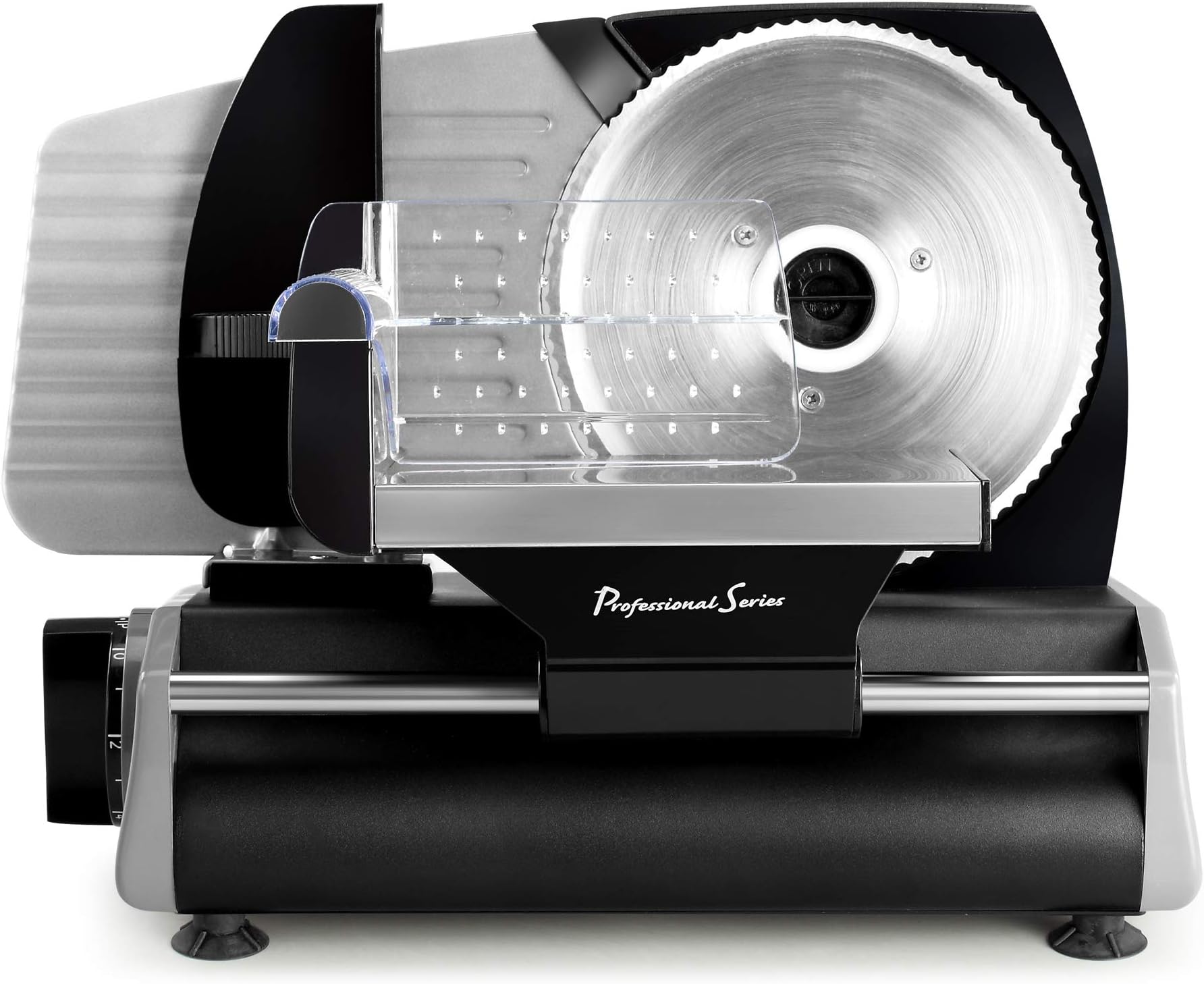 Meat Slicer, Cuts Meat, Cheese, Bread, Fruit & Vegetables, Adjustable Slice Thickness, Stainless Steel Blade, Safe Non-Slip Feet, For Home Use, Easy To Clean