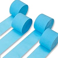 Vista 62 de Serpentinas de papel crepé PartyWoo, 4 rollos de 328 pies, paquete de papel crepé negro y dorado para fiesta, boda, cumpleaños, decoraciones