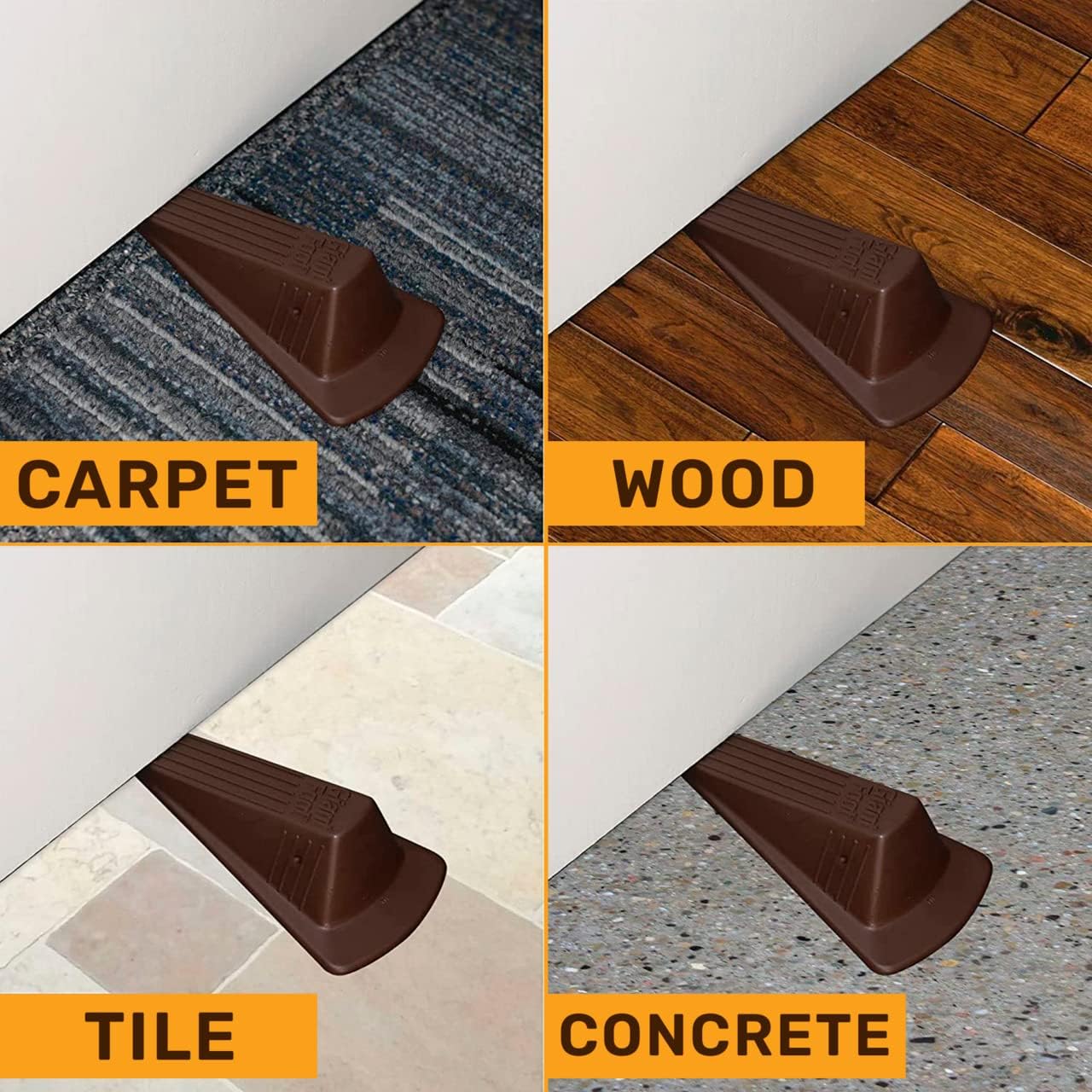 MASTER MANUFACTURING Giant Foot Door Stop - Extra Large Door Stop Door Stopper Wedge Door Stoppers For Bottom Of Door Security Door Wedge Door Stops Wedges For Doors Door Holder Doorstop : Door Stops : Office Products