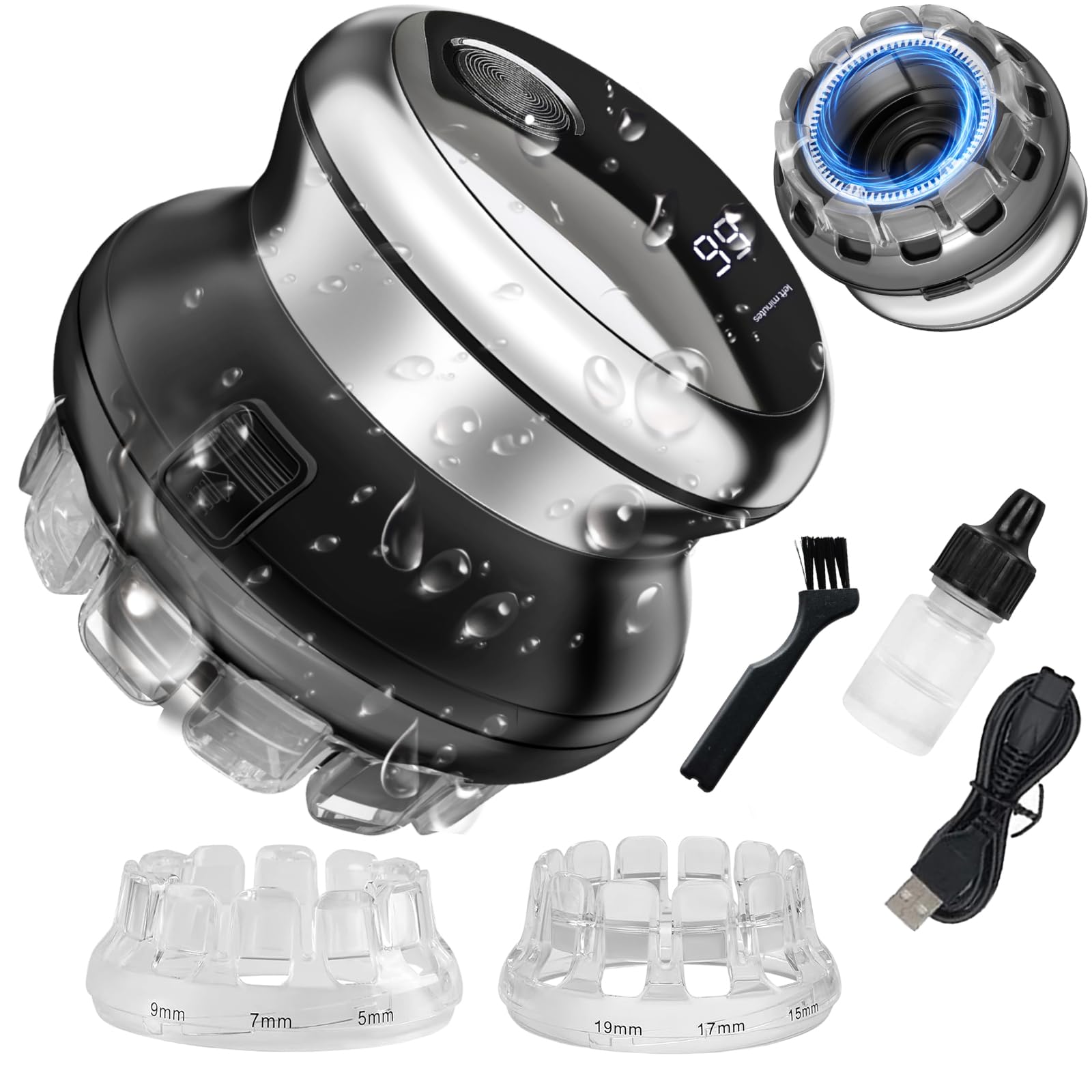 Juego de cortadora de pelo para hombre, kit de aseo corto eléctrico inalámbrico para hombre, profesional, impermeable, recortadora personal para hombre, familia y hombre
