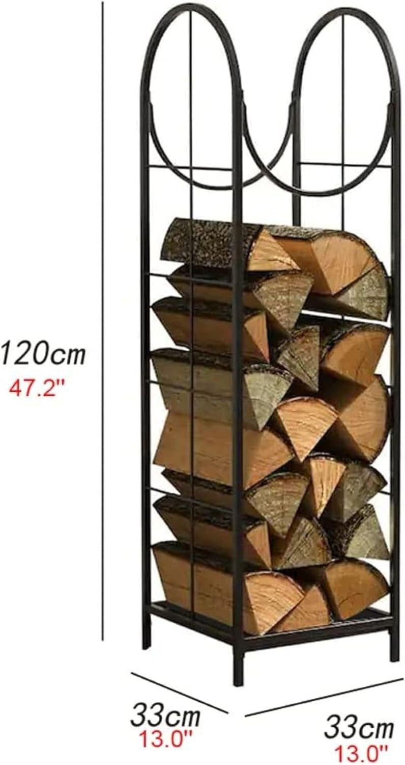 Fireplace Log Rack Household Firewood Rack Style Concise Mini Home Fireplace Firewood Rack Log Storage Shelf Organizer Firewood Storage Holder