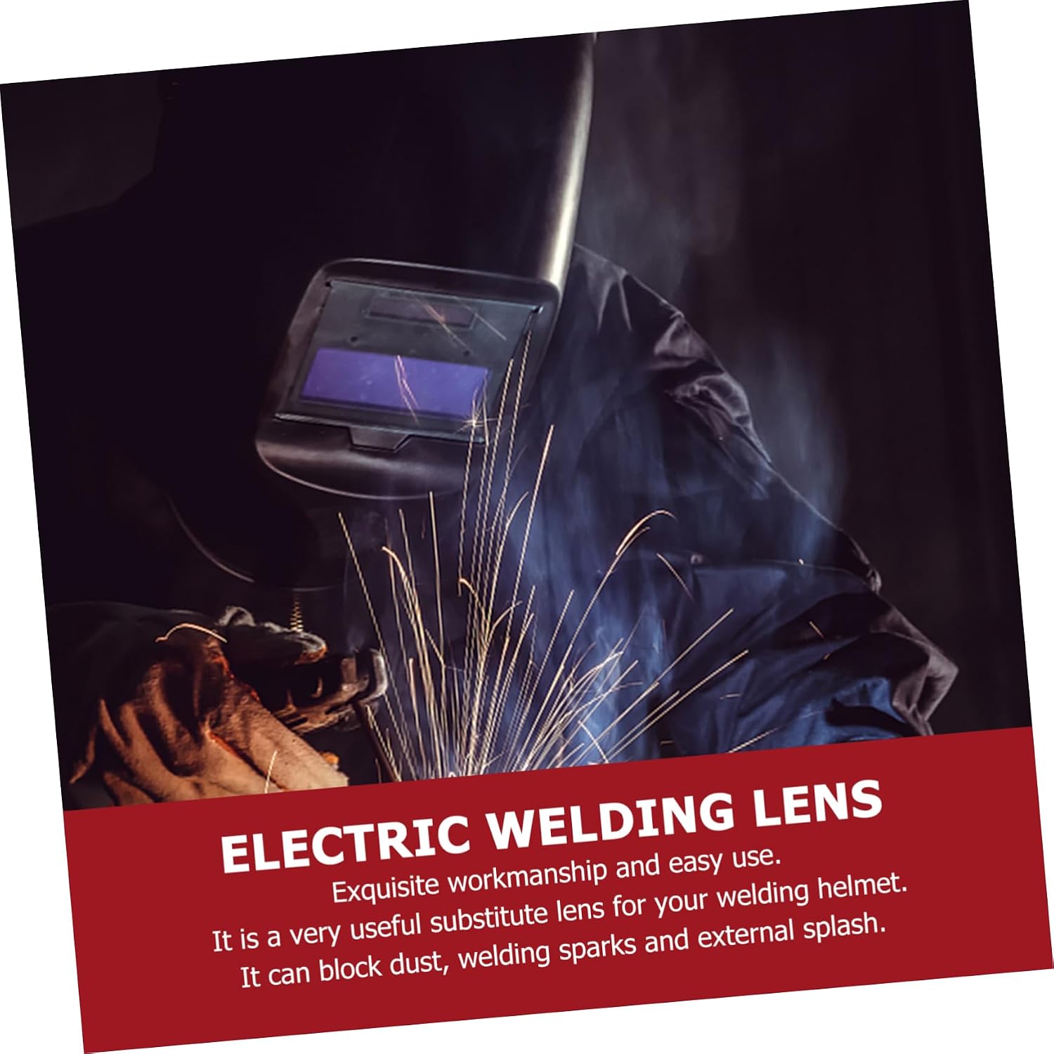Balacoo 40pcs Welding Helmet Lens Replacement Transparent Protective Inner Lens for Welding Safety Material for Enhanced Eye