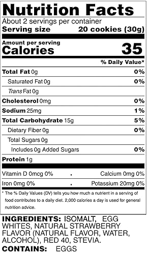 Miniatura 12 de Krunchy Melts – Merengues sin azúcar – Sabor Cappuccino – 2 Oz tina