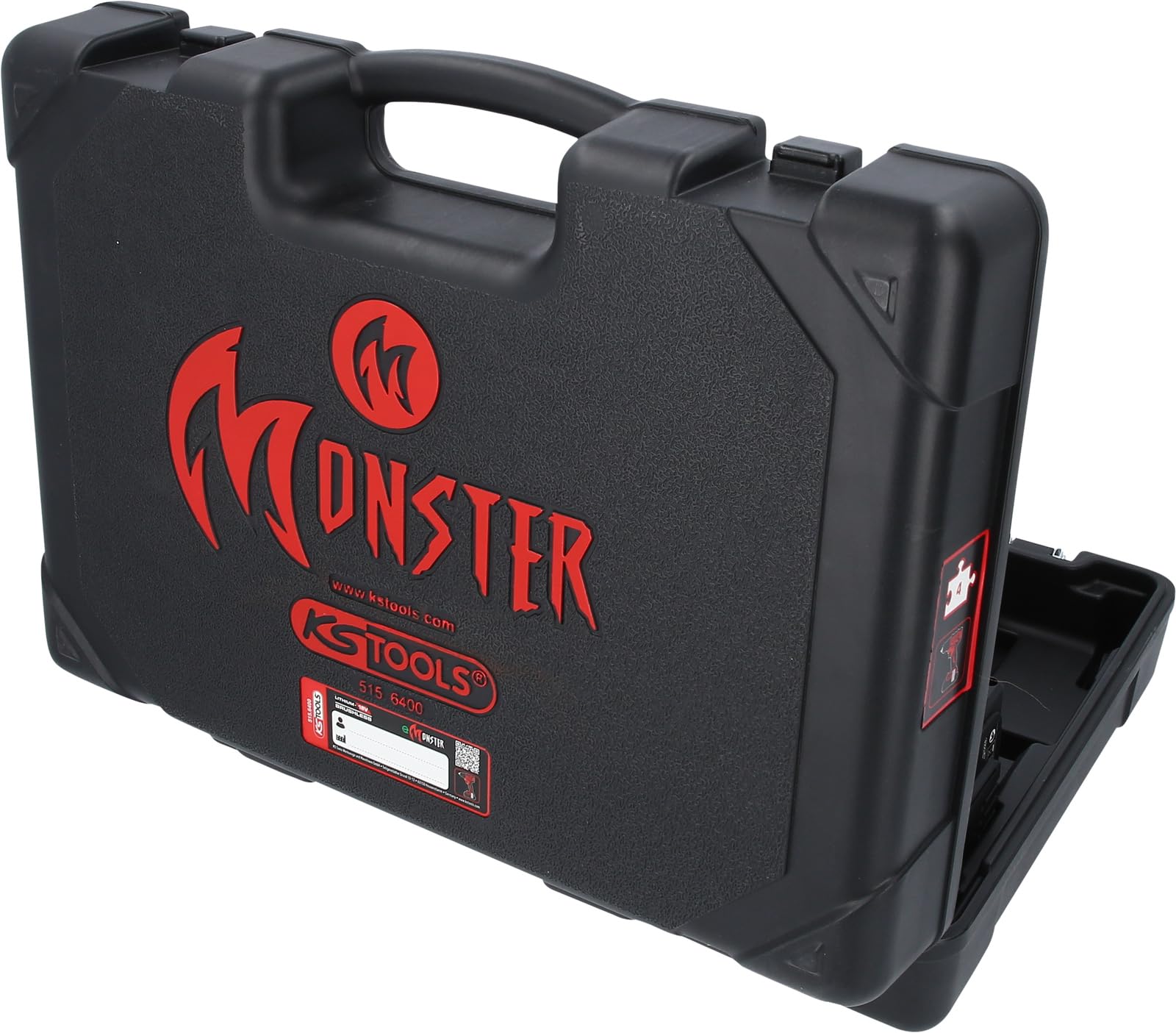 KS Tools 515.6400 eMONSTER bezszczotkowa wiertarko-wkrętarka akumulatorowa, 4-częściowy
