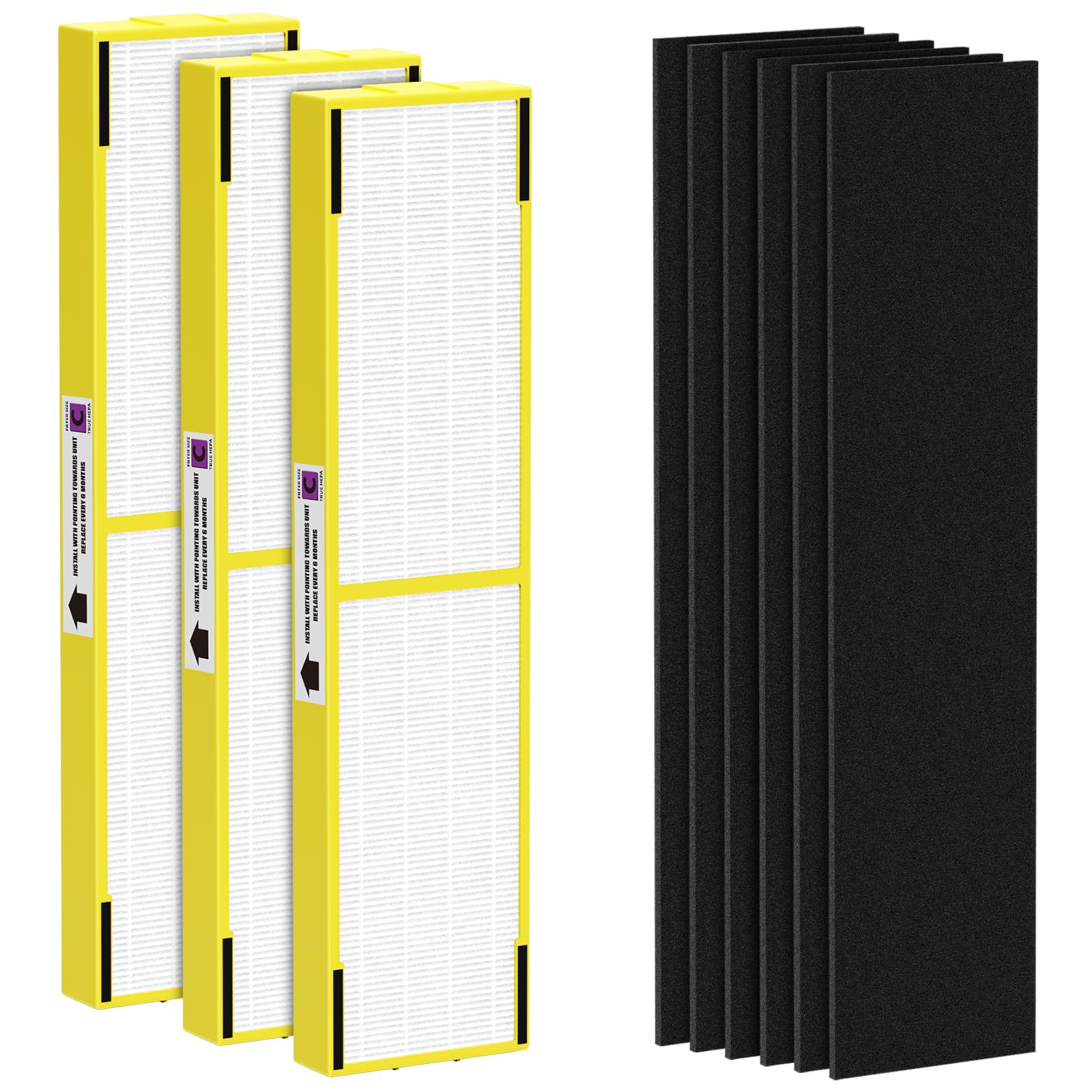 Photo 1 of Horserdy FLT5000 True HEPA Replacement Filter C (3 Pack)