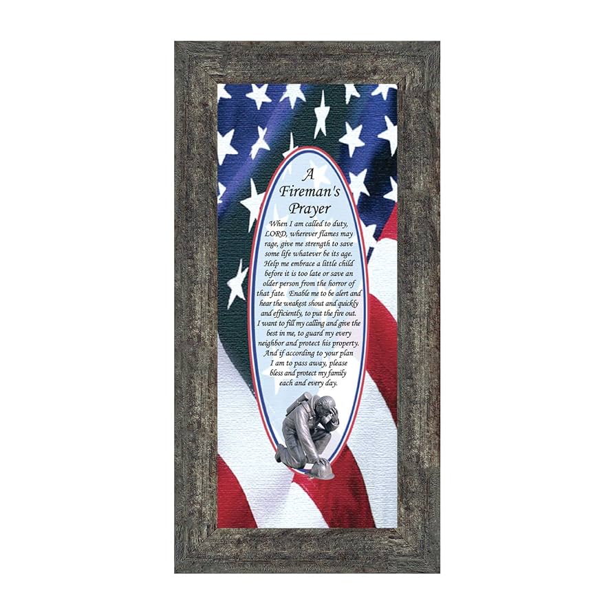 Amazon.co.jp: 消防士消防士消防士の祈り、ギフト、装飾品、6 x