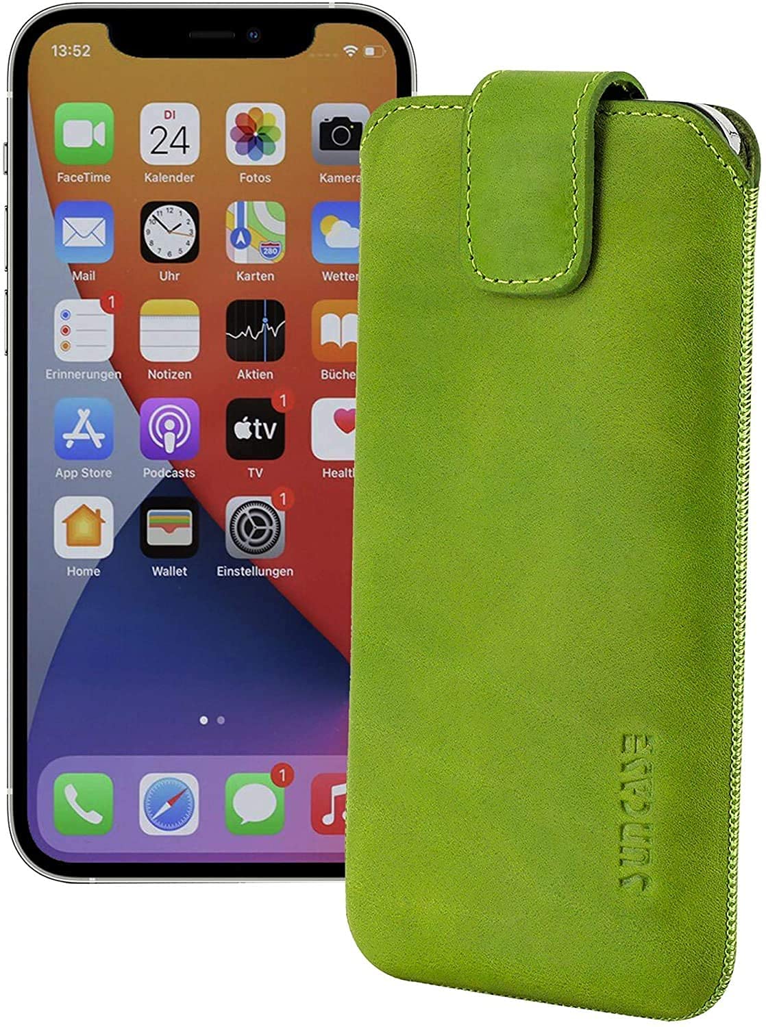 Hengwin Porta Cintura, Borsa Portacellulare, Custodia Per IPhone 16 Pro Max, 16 Plus, 15 14 13 12 11 Pro Max, Copertura, Vera Pelle, Fondina Da - Foto 9