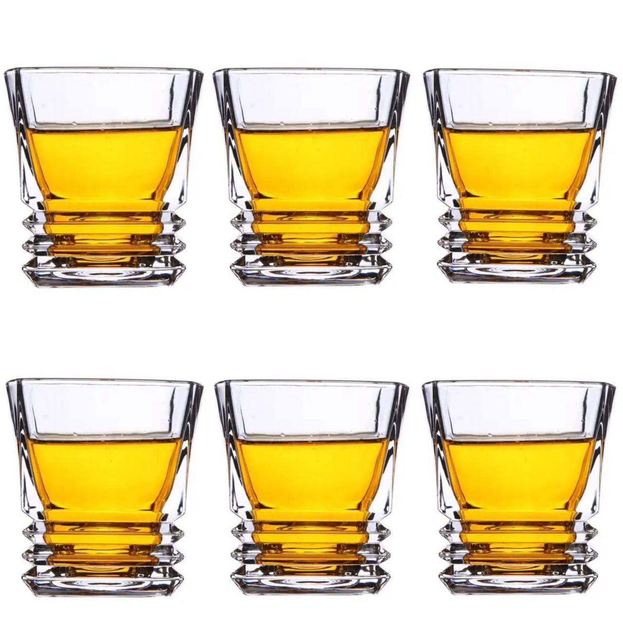 Heavy Whiskey Glasses - Set of 6 for Bourbon & Scotch -28