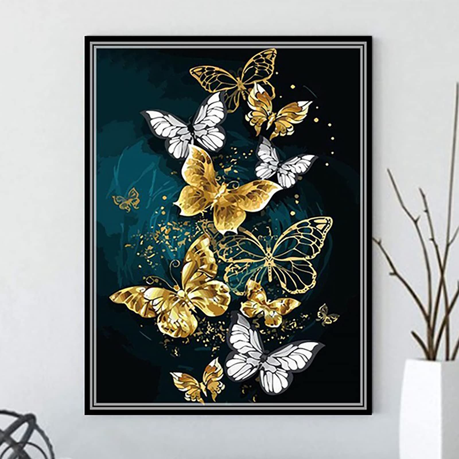 DCIDBEI Diamond Painting Papaveri 40x50 Cm - KIT FAI DA TE Gigante E Luminoso Per Adulti | Quadro Di Fiori Vintage Con Pietre Diamante, Idea Regalo Unica Per Decorare Casa