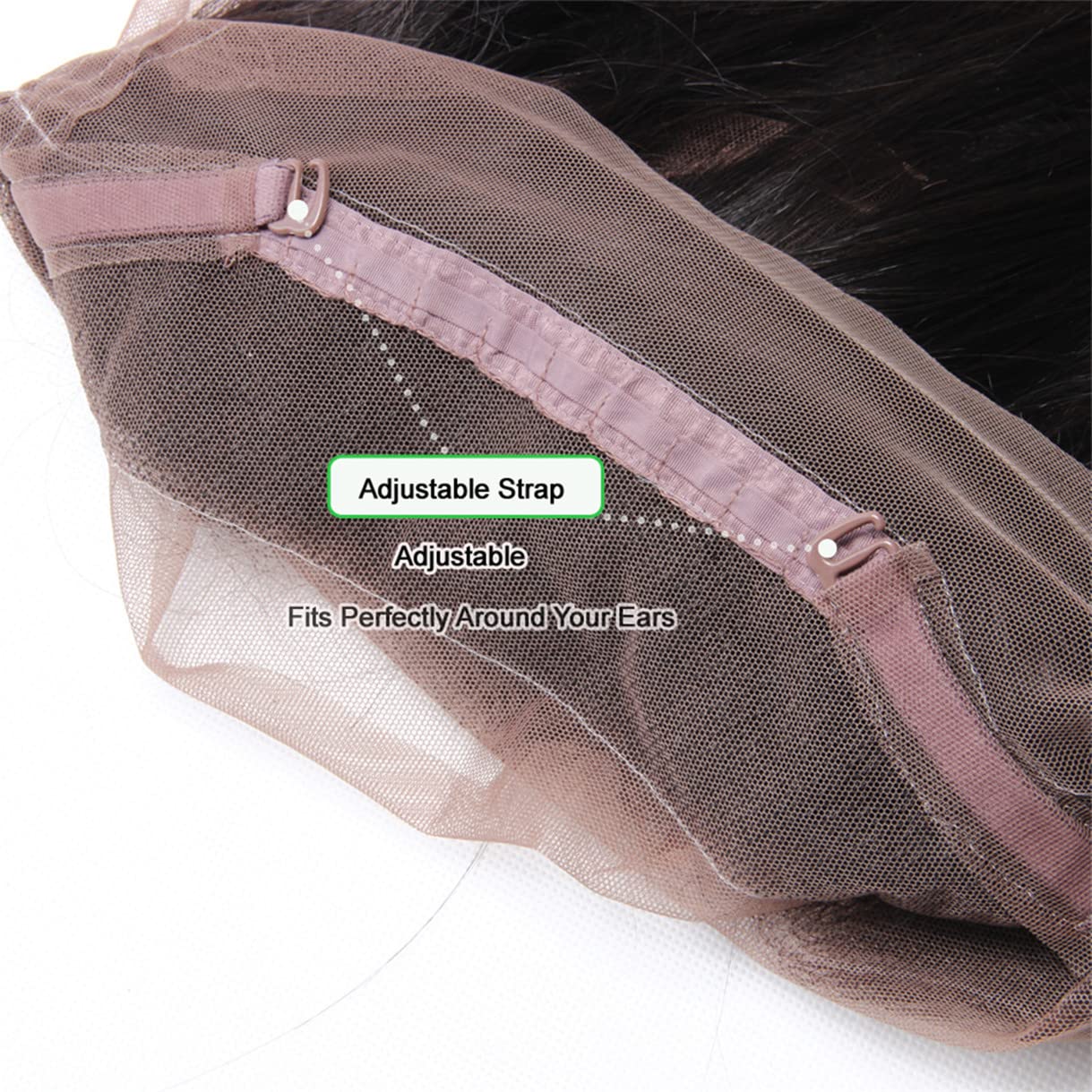 360 Lace Frontal Closure Brazilian Virgin Human Hair Deep Curly 360 Fronal For Black Women Deep Wave 360 Fronal Closure Pre Plucked with Baby Hair Natural Black (14inch, deep wave 360 frontal)