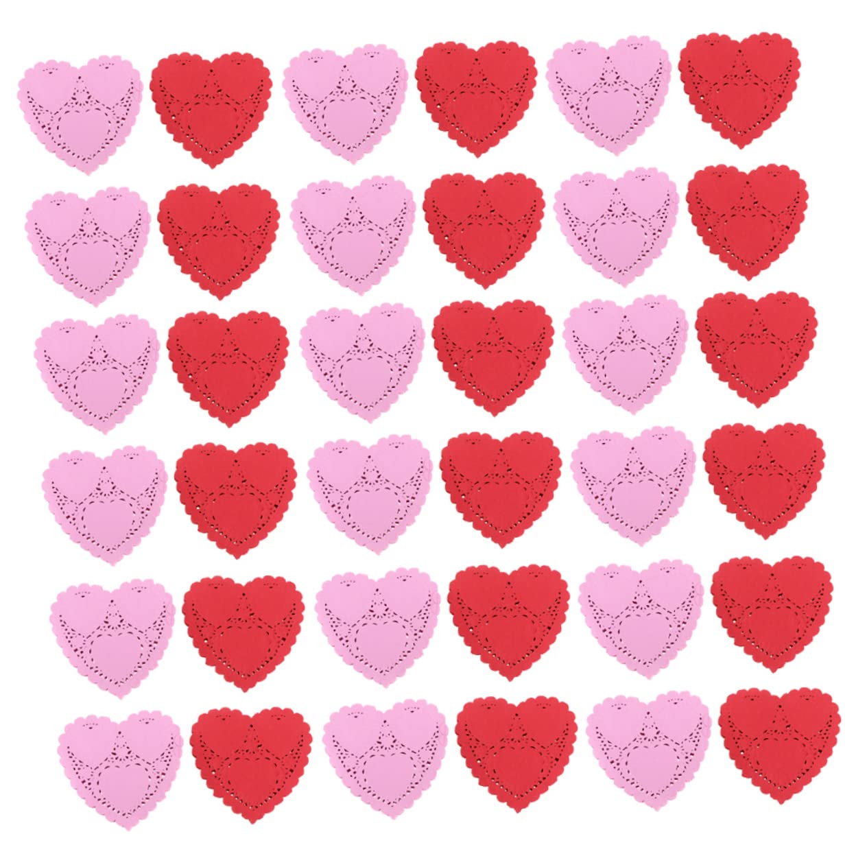Alipis Food Paper Lace Pad 200 Sheets Heart-shaped Design Practical and Elegant for Baking and Decor