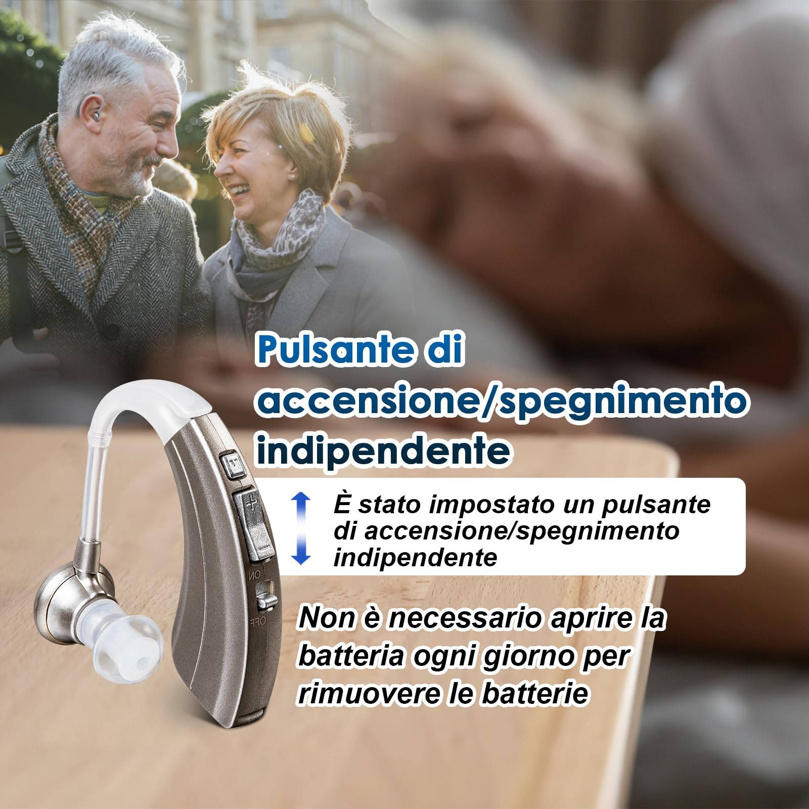 Britzgo Dispositivo,500 Ore Autonomia,Cancellazione Rumore Avanzata,Audio Premium,Ideale per Dialoghi Chiari (1, Argento)