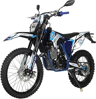 - X-PRO Templar 250cc Dirt Bike with All Lights and 5-Speed Manual Transmission, Electric/Kick Start! Big 21"/18" Wheels! Zongshen Brand Engine!