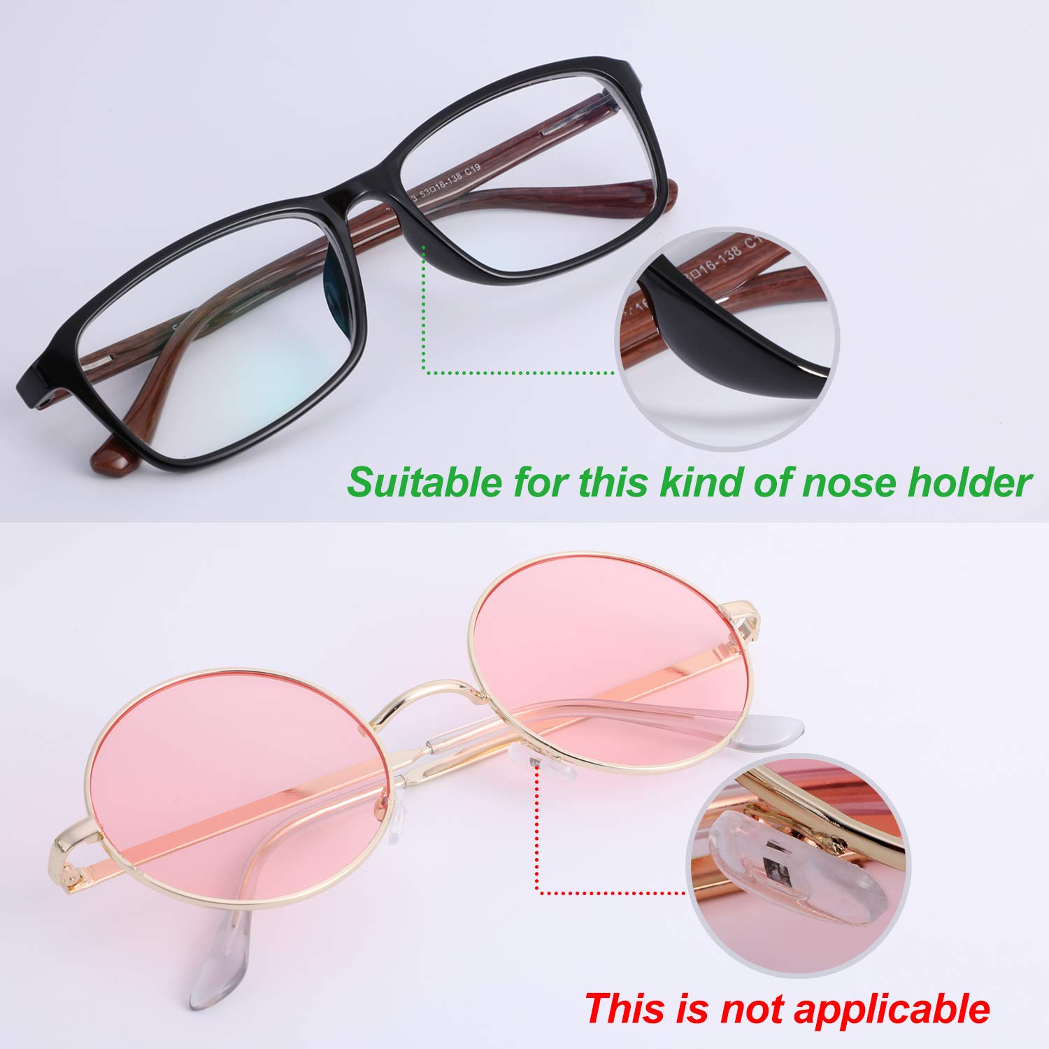 16 Paia Naselli Occhiali Autoadesivi Mrltau - Antiscivolo E Comfort Per Montature - Foto 4