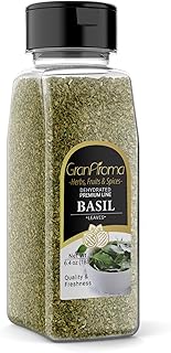 GranAroma Basil Leaves, 6.4 oz, Dried, Cut & Sifted