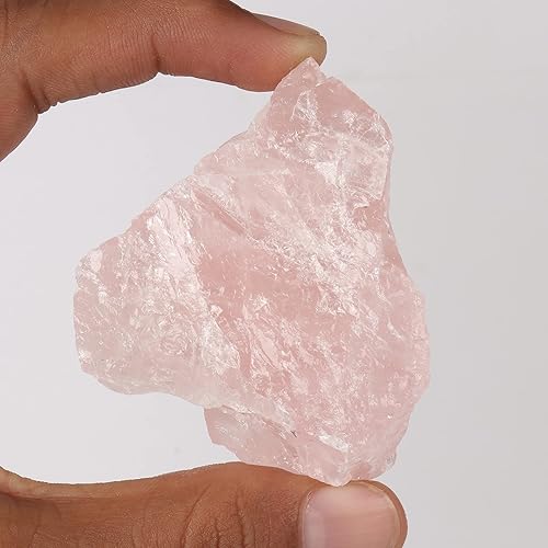 Miniatura 2 de GEMHUB Piedra de piedra natural de cuarzo rosa suelta áspera con cristal de cuarzo rosa rosa de 590.40 quilates, piedra de piedra curativa natural