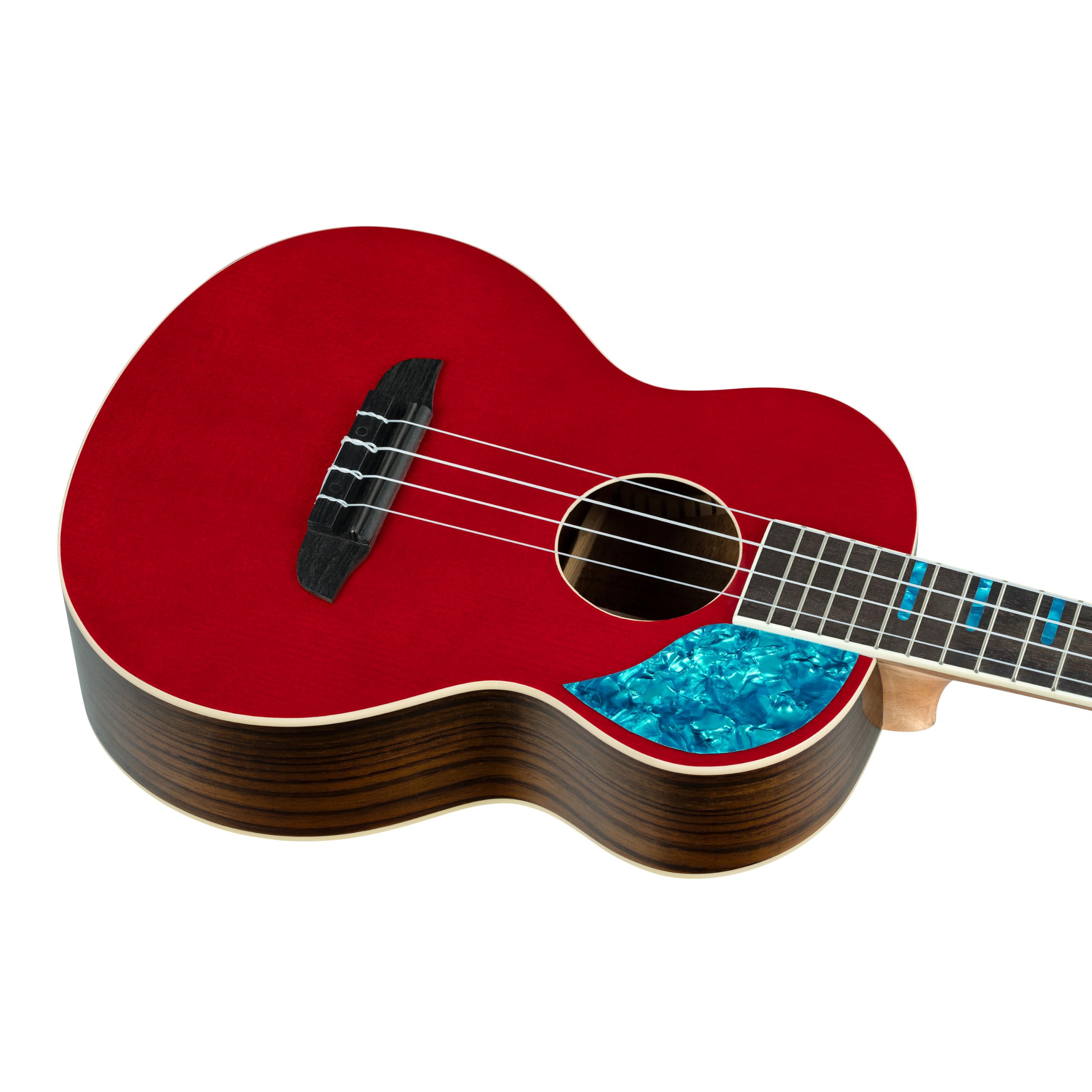 Ortega Guitars Ukulele Tenore Acustico – Ghost Series – Gig Bag Inclusa – Abete Rosso, Red (RUGH-SRT)
