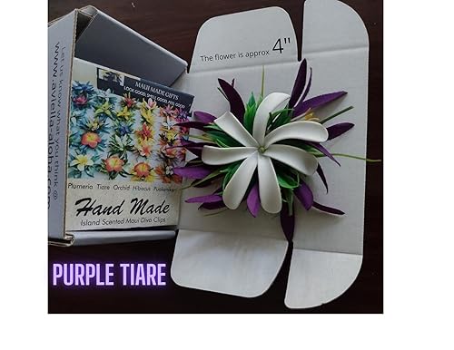 Miniatura 5 de Hand Made Tahitian Tiare Luau Flower Accessories Moana Hair Clip Hawaiian Flowers for Hair Tropical Hair comb for Brides Beach Wedding Flower
