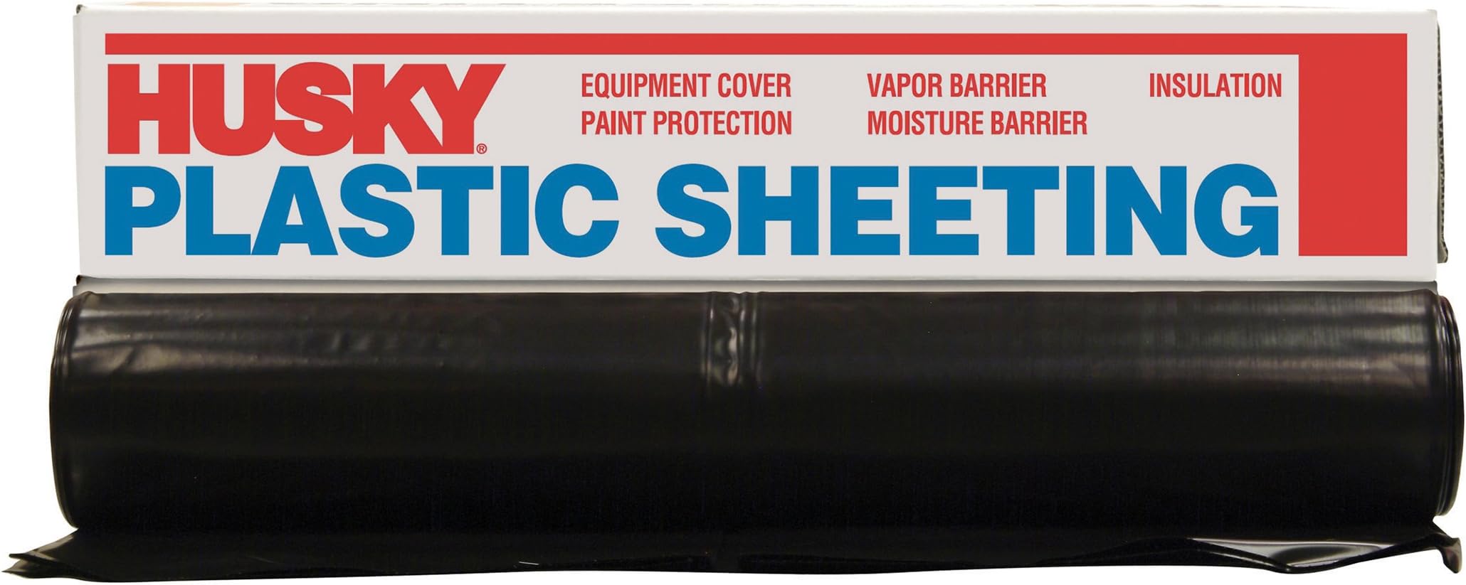 Husky CF0614B 6 ML Tyco Polyethylene Plastic Sheeting, 14' x 100', Black