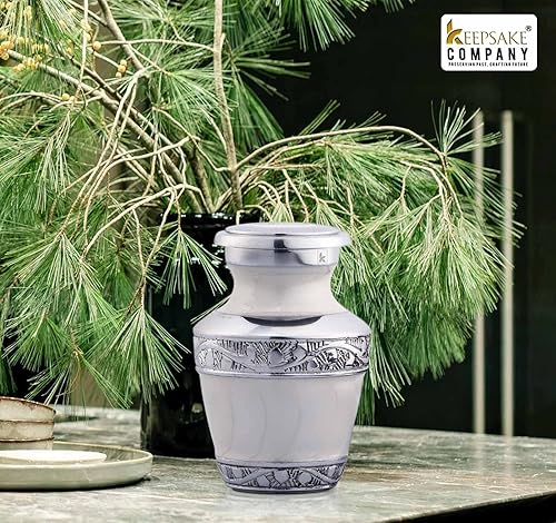 Miniatura 23 de Urnas de bebé para cenizas para niño/niña - Urna azul - Pequeños años para cenizas mujeres - Urnas de cremación para hombres - Urna pequeña - Azul