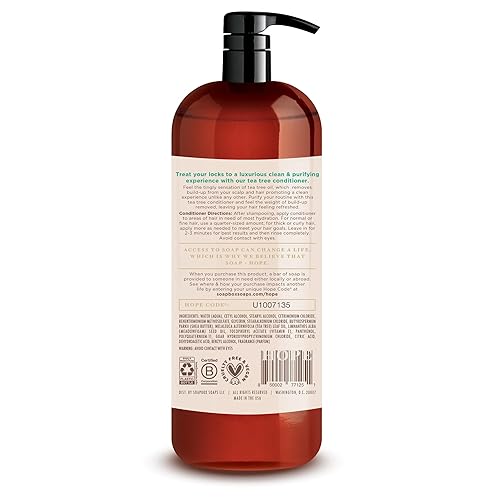 Miniatura 2 de Soapbox Juego de champú y acondicionador de árbol de té, equilibrio del cuero cabelludo con aceite de árbol de té, aceite de jojoba, aloe y manteca