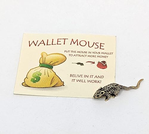 Miniatura 7 de Amuleto para billetera, ratón de latón para atraer más dinero monedero regalo mágico