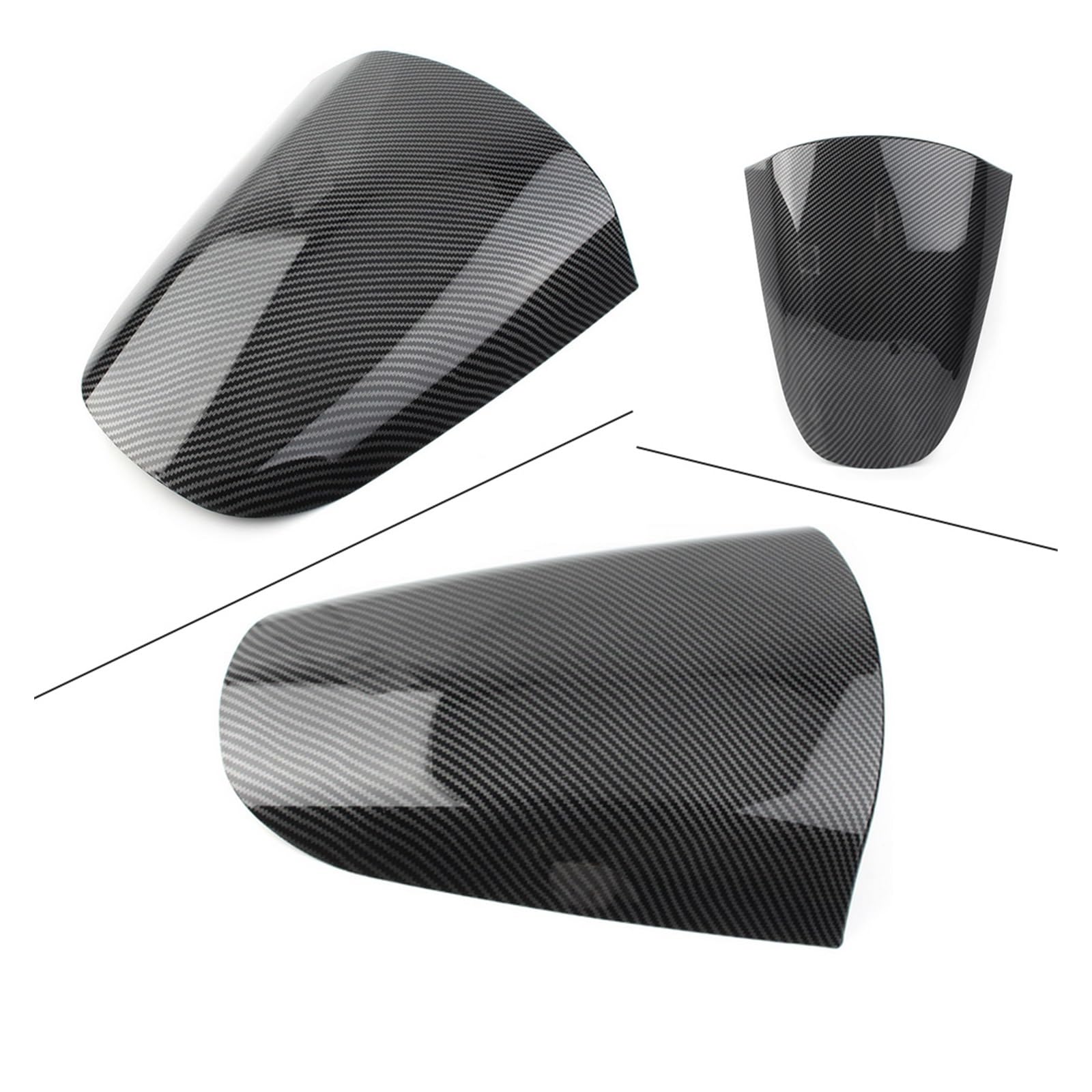 Capot Siège Passager Arrière Pour Kawasaki Ninja ZX-12R (2000-2008) - Plastique Noir - Design Aérodynamique - Facile à Installer