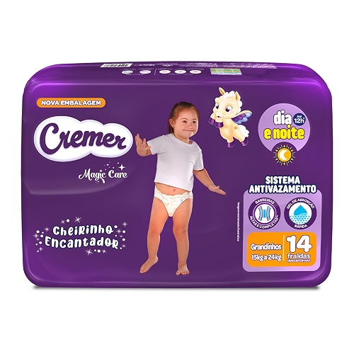 Fralda Cremer Jumbo Grandinhos 14 Unidades