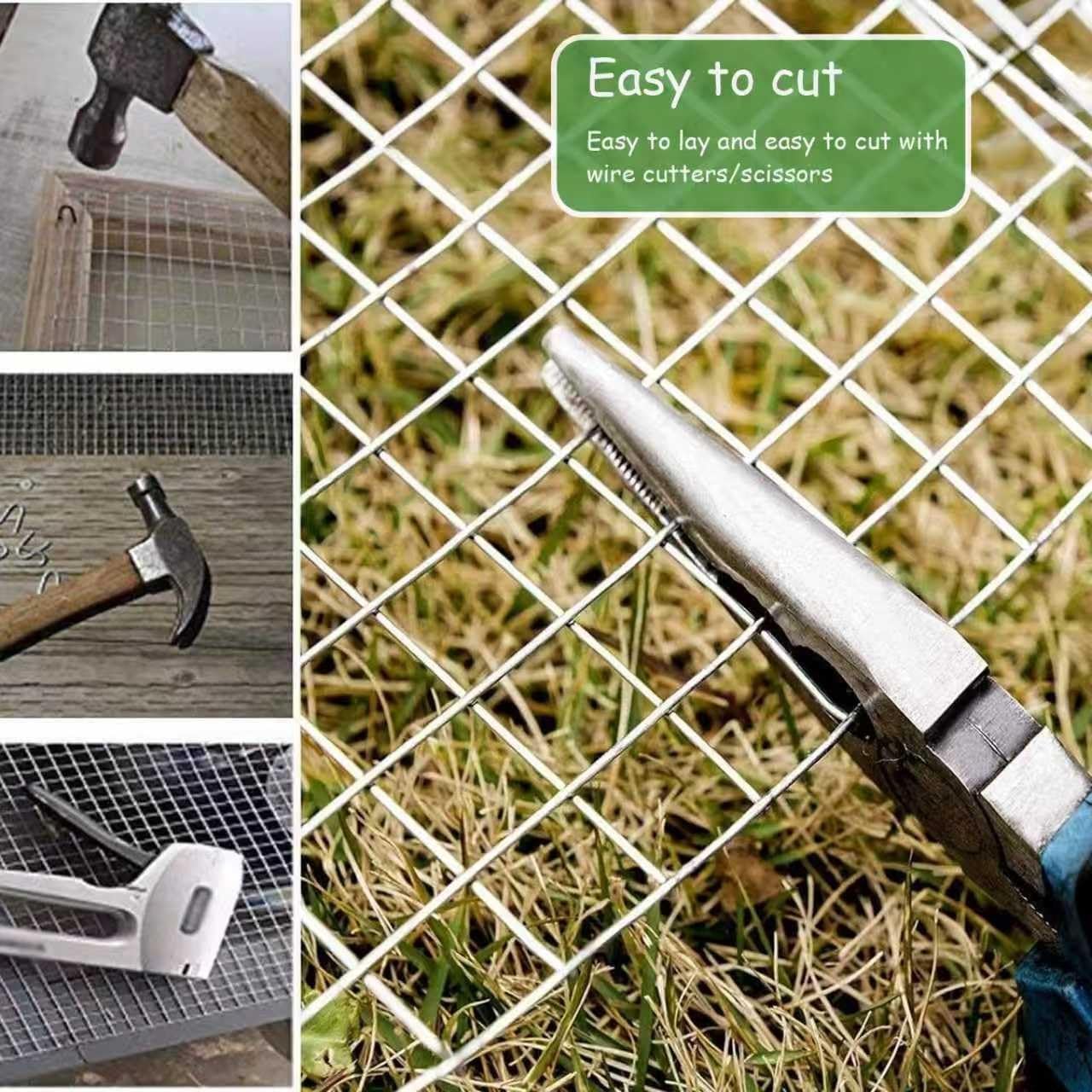 Chicken Coop Wire, Galvanized Hardware Cloth, Rodent Mesh, Farm Fence for Garden Rabbit Fencing, Snake Fence, Rodent Mesh(1in,7mx1m/23ftx3.3ft(LxH))