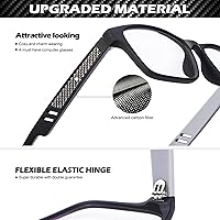 Vista 28 de ANYLUV Blue Light Blocking Glasses for Men Women Lightweight Computer Gaming Glasses Anti Eye Strain Rectangle Frame