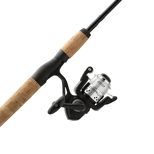 Shakespeare Cirrus 6'6" Spinning Fishing Rod and Reel Combo, 2-Piece Graphite Rod Blank, Size 30 Spinning Reel, Pre-Spooled with Monofilament Fishing Line