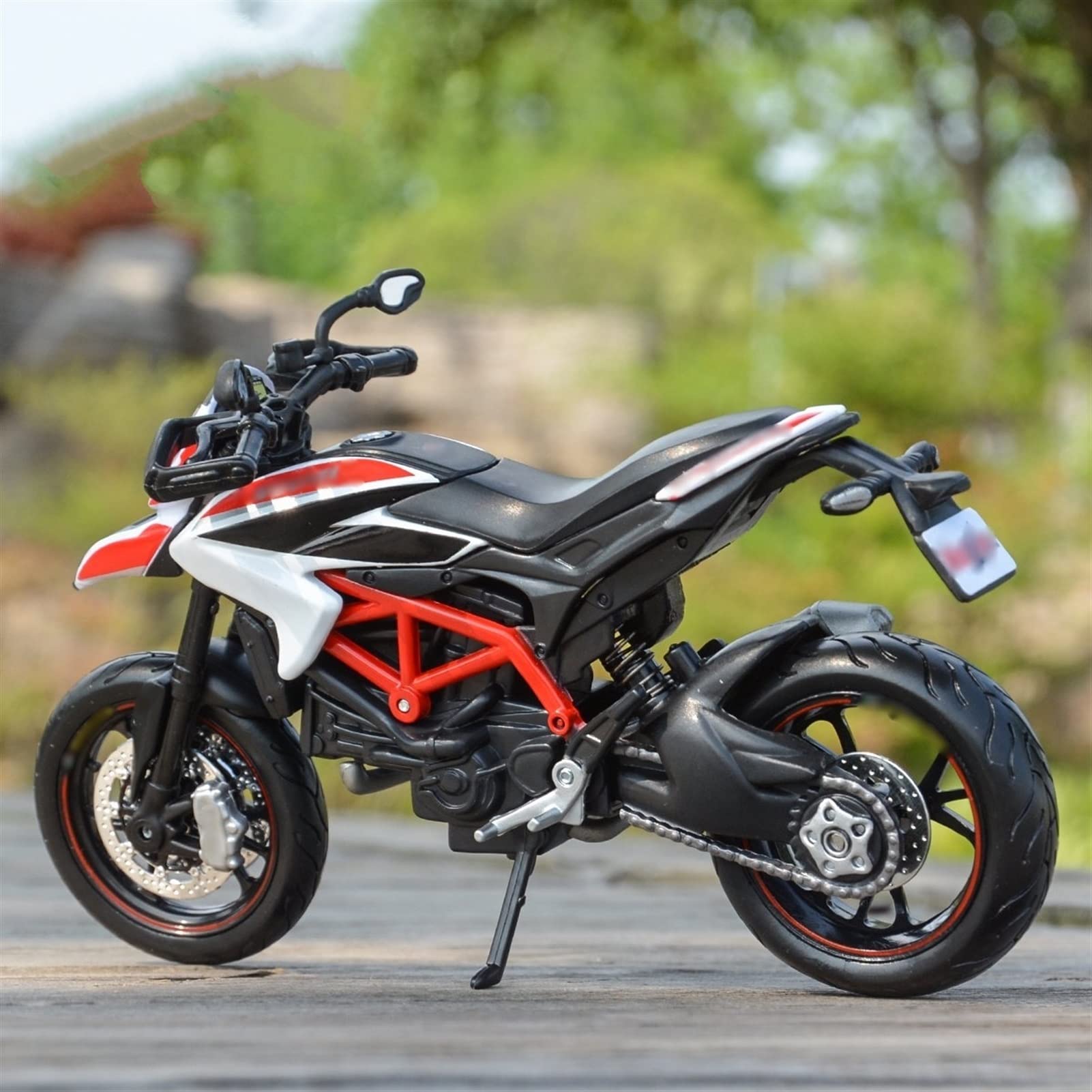 1:12 per D&ucati Hypermotard SP 2013 Rosso Die Cast Veicoli da Collezione Hobby Giocattoli Modello Moto