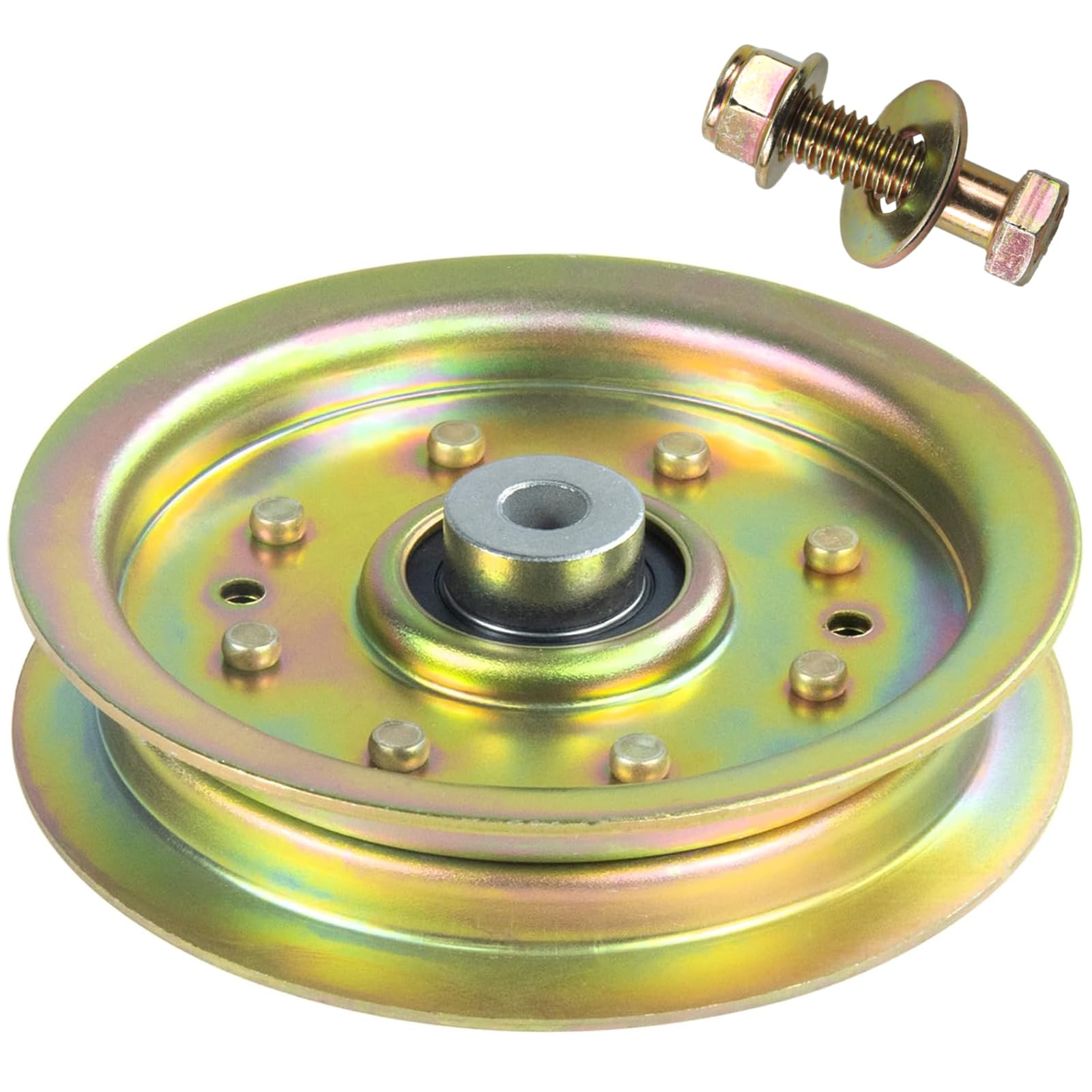 Lawnmowerpartsworld 4-Pack Flat Idler Pulleys For MTD Cub Cadet Troy-Bilt (753-08171, 956-04129)