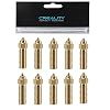 10PCS K1 Brass Nozzles Kit, 3D Printer 10PCS High Speed 0.4mm Nozzles Kit for K1, K1 Max, Ender 3 V3 KE, CR-10 SE, CR-M4