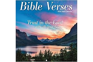 TURNER PHOTOGRAPHIC Bible Verses Photo Mini Wall Calendar 2024