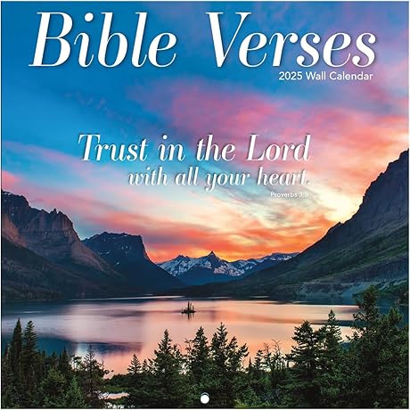 TURNER PHOTOGRAPHIC Bible Verses Photo Mini Wall Calendar 2024
