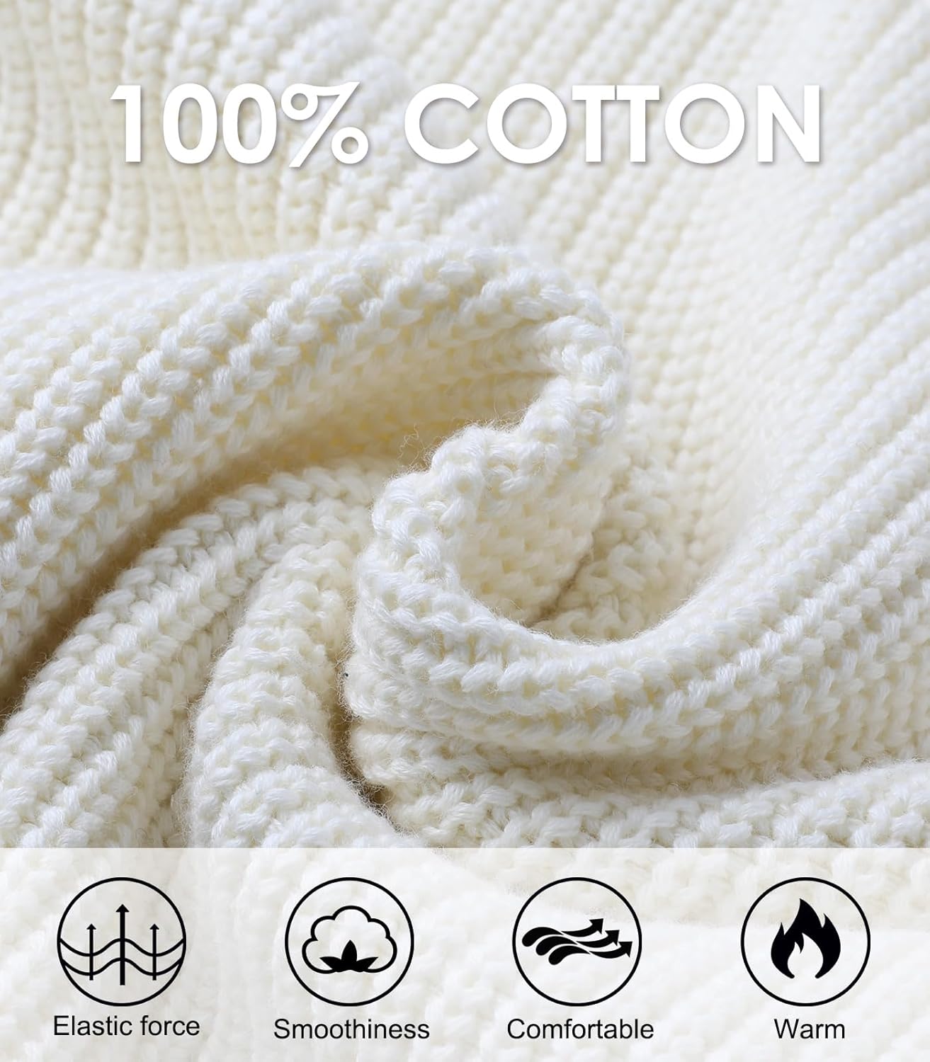 Men's Quarter-Zip Pullover Sweater Slim Fit Lightweight Sweaters Cable Knit Casual Polo Sweater Long Sleeve Sweaters - Image 5