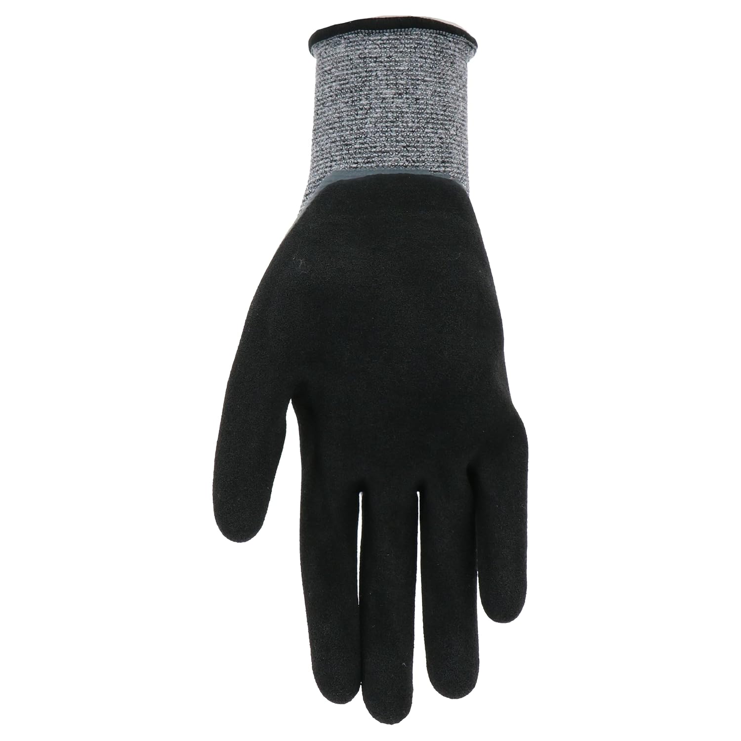 West County Gardener Unisex Aqua Yield Garden Gloves, Eco Friendly Seamless Knit Shell with 3/4 Double Dip Latex Palm, Durable Grip, Water Resistant, Gray, Medium (WG32011C-M)