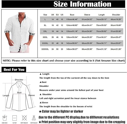 Miniatura 3 de Camisa de vestir formal ajustada para hombre, camisas casuales de negocios, manga larga, camisetas gruesas con botones, blusa a cuadros