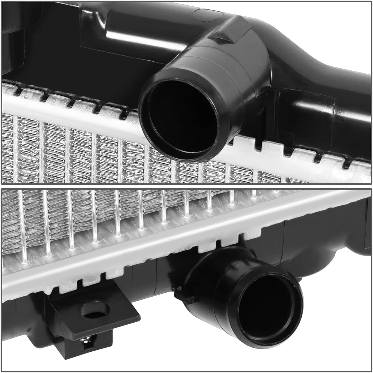 DNA Motoring OEM-RA-2375 Factory Style Aluminum Radiator Compatible with 01-03 Acura CL V6 AT,28-1/4" W X 16-1/4" H X 5/8" D,1-1/4" Inlet / 1-1/4"Outlet