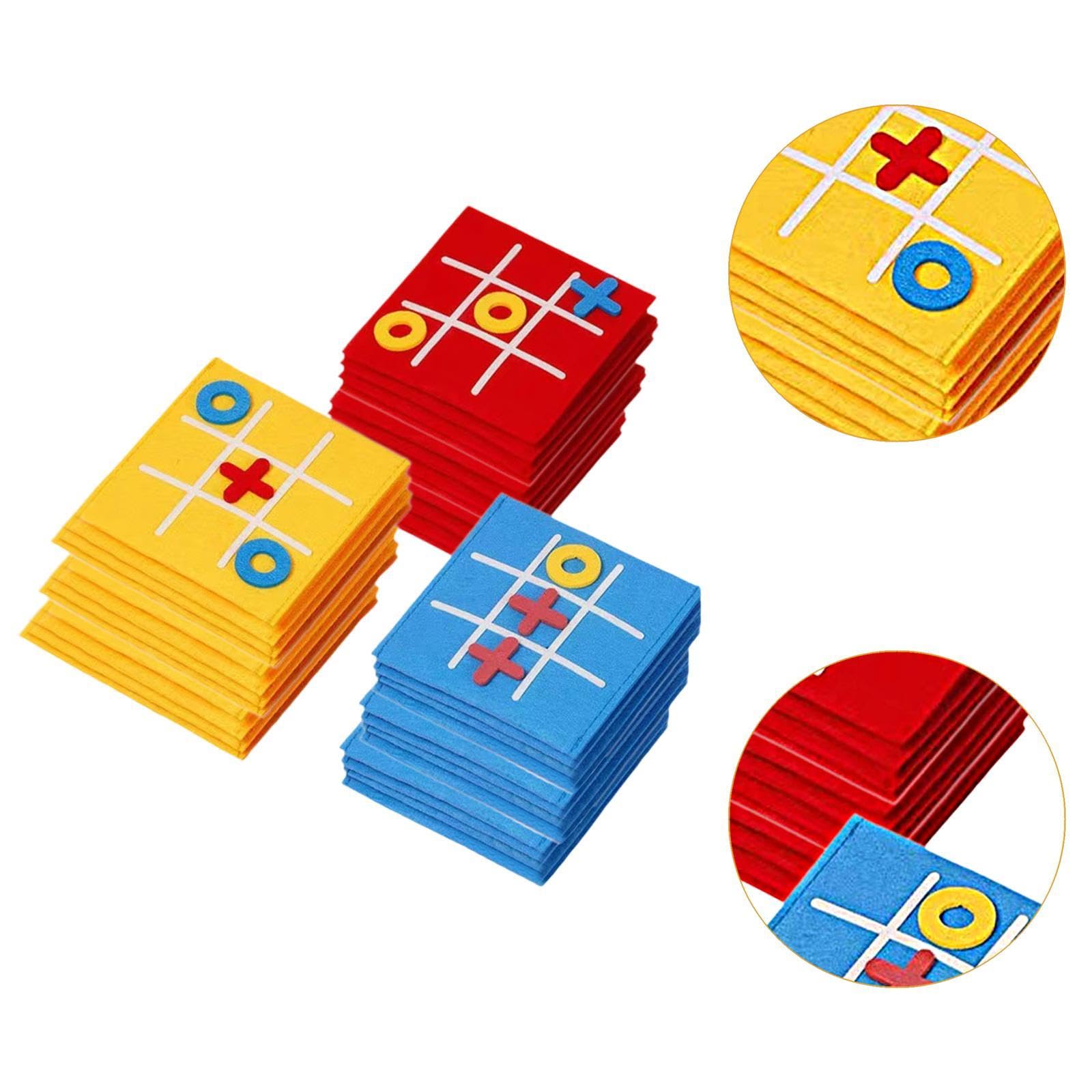 12 Teiliges Zehenbrettspiel für XO Interactive, EIN Interaktives, Pädagogisches Filz Intelligenzpuzzle Spielzeug, Geeignet für Kinder Und Erwachsene, 36 Stück