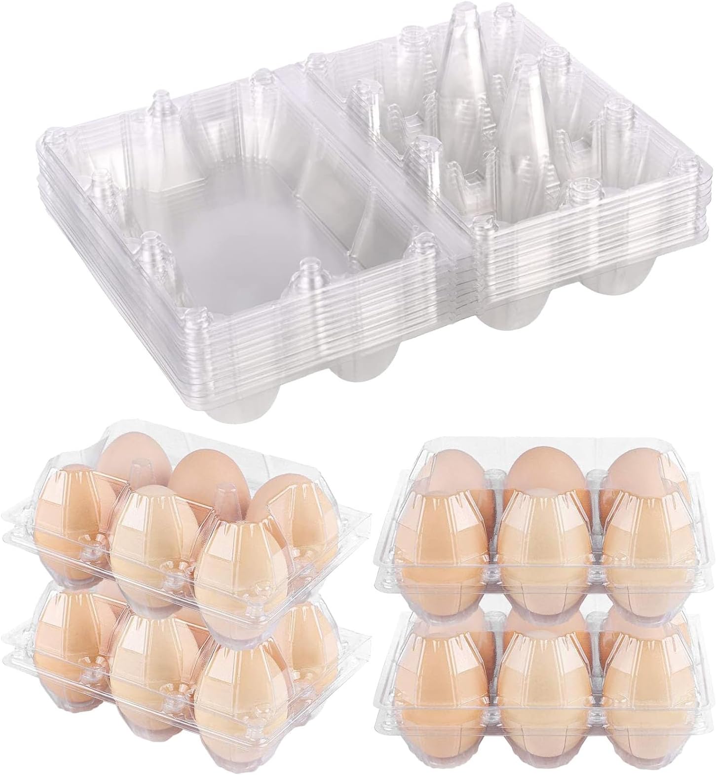 24 Pcs Easter Colorful Pulp Paper Egg Cartons with 24