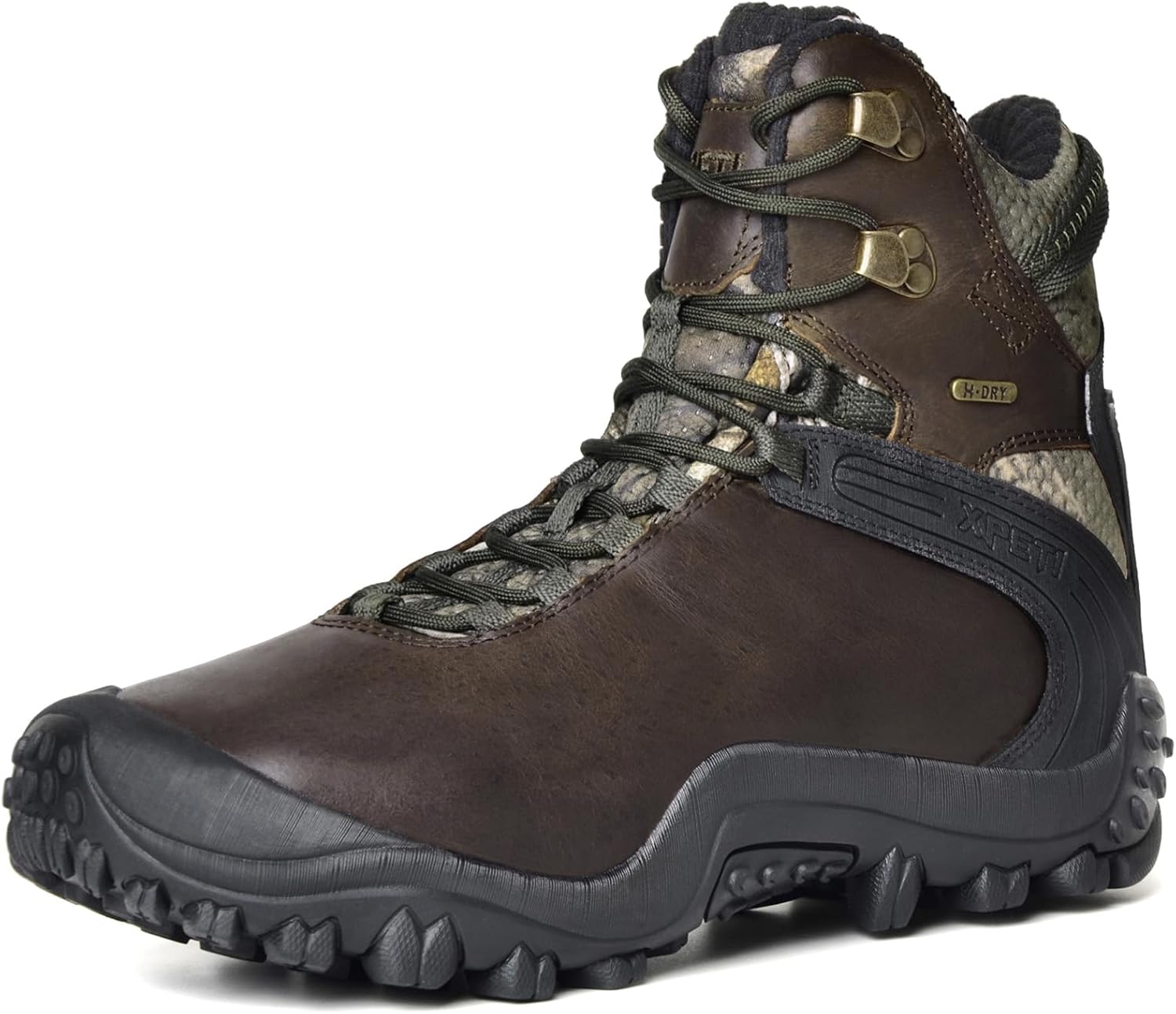 Men's GRAVEL Waterproof Leather Hiking Hunting Boots Insulated